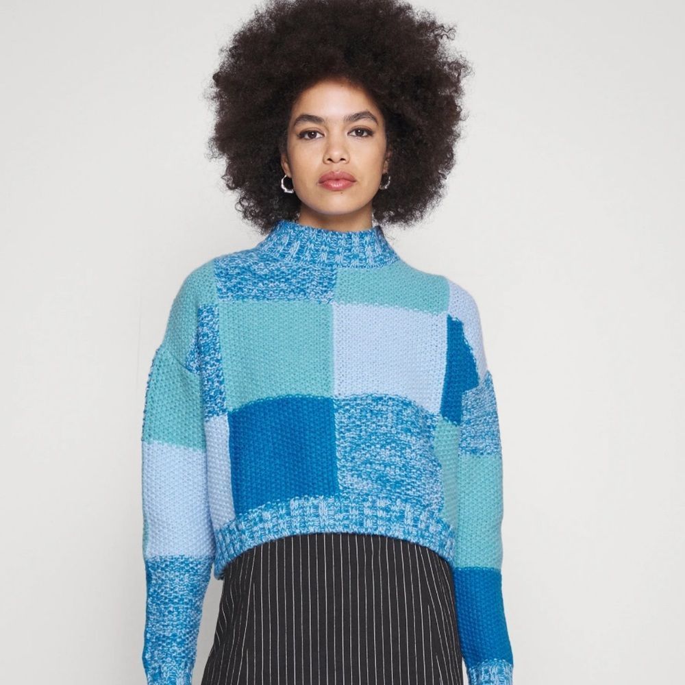 COTTON:ON Sweater Colorblock Blue - Picture 8 of 11